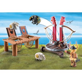 Playmobil - Pyskacz Gbur z katapultą do owiec 9461