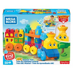 Mega Bloks First Builders - Muzyczny Pociąg ABC z dźwiękami FWK22