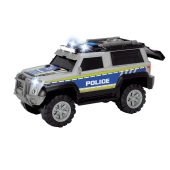 Dickie Action Series - Policja SUV Radiowóz srebrny 30 cm Światło Dźwięk 3306003