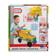 Little Tikes - Klocki Waffle - Zestaw Autobus szkolny 644467