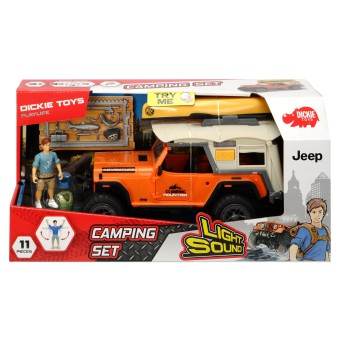 Dickie Play Life - Zestaw Prawdziwy Camping Samochód Jeep + Akcesoria 3835004