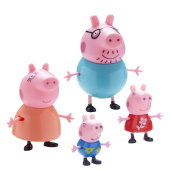 TM Toys Świnka Peppa - Figurki Zestaw Rodzina Peppy Mama, Tata, Peppa i George 06666