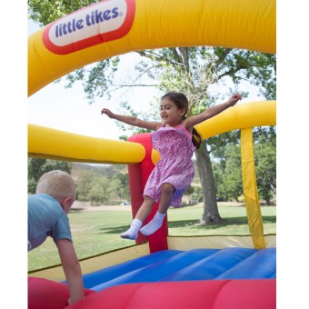 Little Tikes - Dmuchany Plac zabaw ze zjeżdżalnią Trampolina Jump'n Slide 173370