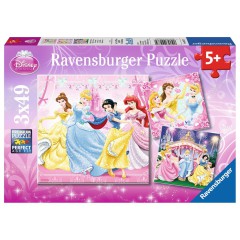 Ravensburger - Puzzle Disney Królewna Śnieżka 3 x 49 elem. 092772