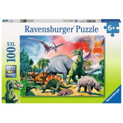 Ravensburger - Puzzle XXL Pośród Dinozaurów 100 elem. 109579