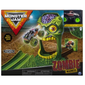Spin Master Monster Jam - Zestaw Wyczynowy Zombie Madness + Superterenówka Zombie 20103383