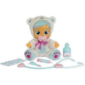 IMC Toys Cry Babies - Płacząca chora lalka interaktywny bobas Kristal 98206