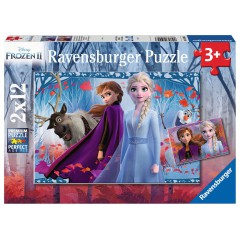 Ravensburger - Puzzle Frozen 2 Kraina Lodu 2 x 12 elem. 050093