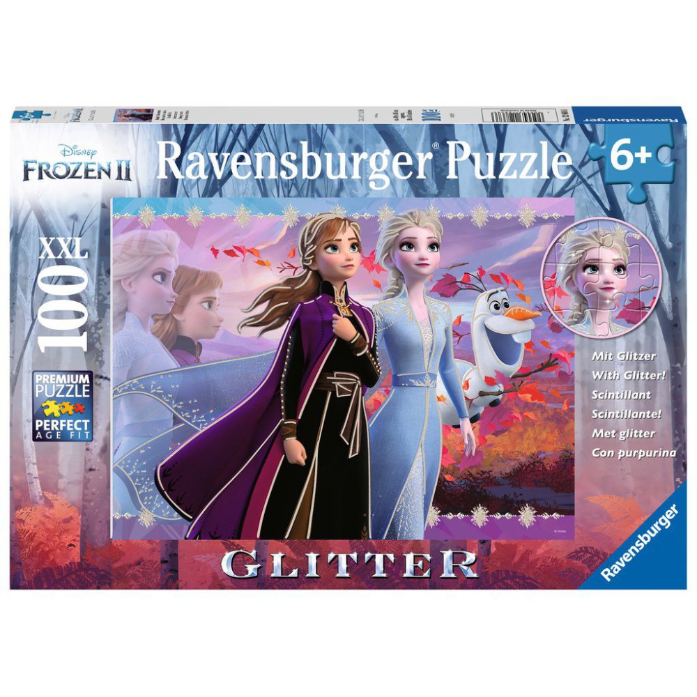 Ravensburger - Puzzle XXL Brokatowe Frozen 2 Kraina Lodu 2  100 elem. 128686