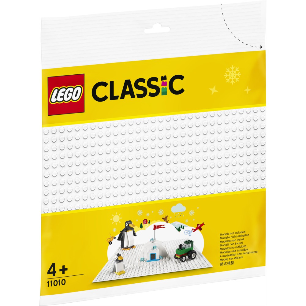 LEGO Classic - Biała płytka konstrukcyjna 11010