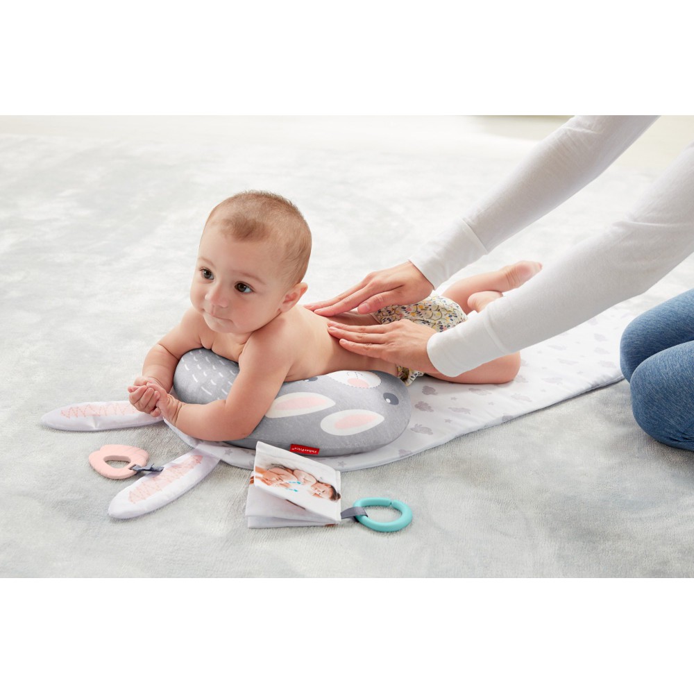 Fisher-Price - Mata do masażu i przewijania dla niemowlaka Króliczek GJD32