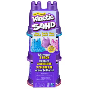 Kinetic Sand - Piasek kinetyczny Błyszczący zestaw 3-Pak 340g 6053520