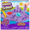 Kinetic Sand - Piasek kinetyczny Zamek Zestaw z piaskownicą fioletowy 454g 20106638