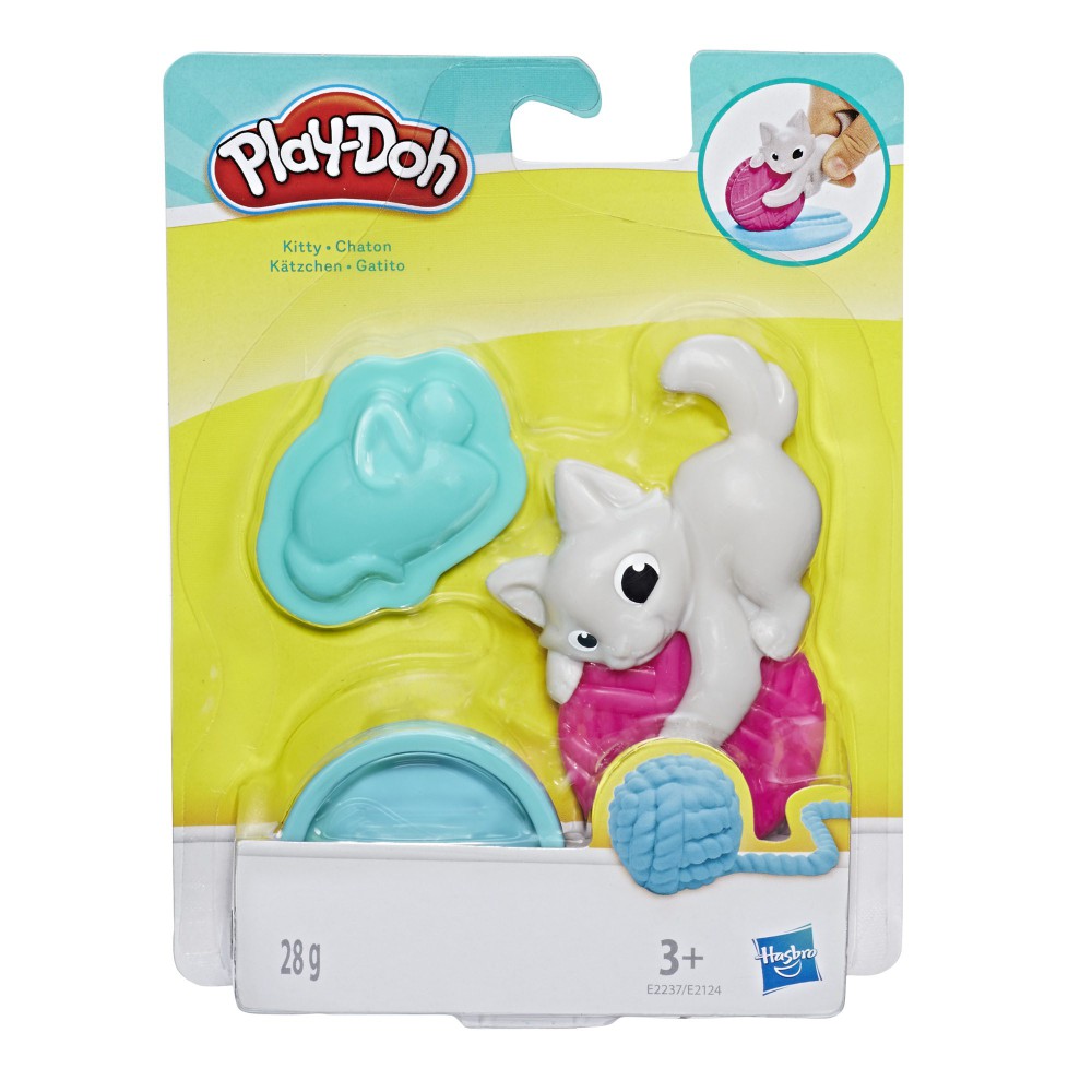 Play-Doh - Ciastolina Mini zwierzątko Kotek z akcesoriami i tubą E2237