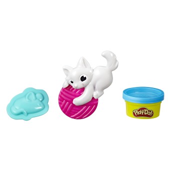 Play-Doh - Ciastolina Mini zwierzątko Kotek z akcesoriami i tubą E2237