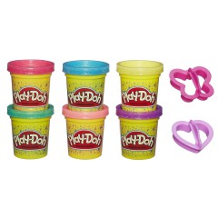 Play-Doh - Ciastolina Błyszczące tuby 6-Pak A5417