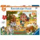 Ravensburger - 44 Koty Puzzle podłogowe Na Farmie 24 elem. 030156
