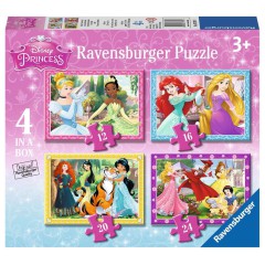 Ravensburger - Puzzle Księżniczki Disneya 4w1 12/16/20/24 elem. 073979