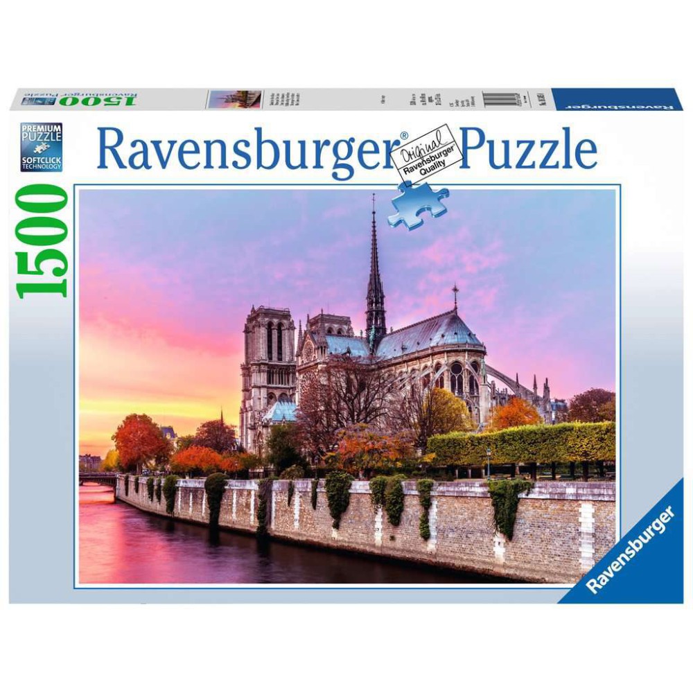 Ravensburger - Puzzle Malownicze Notre Dame 1500 elem. 163458