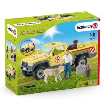 Schleich - Samochód weterynarza na farmie 42503