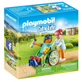 Playmobil - Pacjent na wózku inwalidzkim 70193