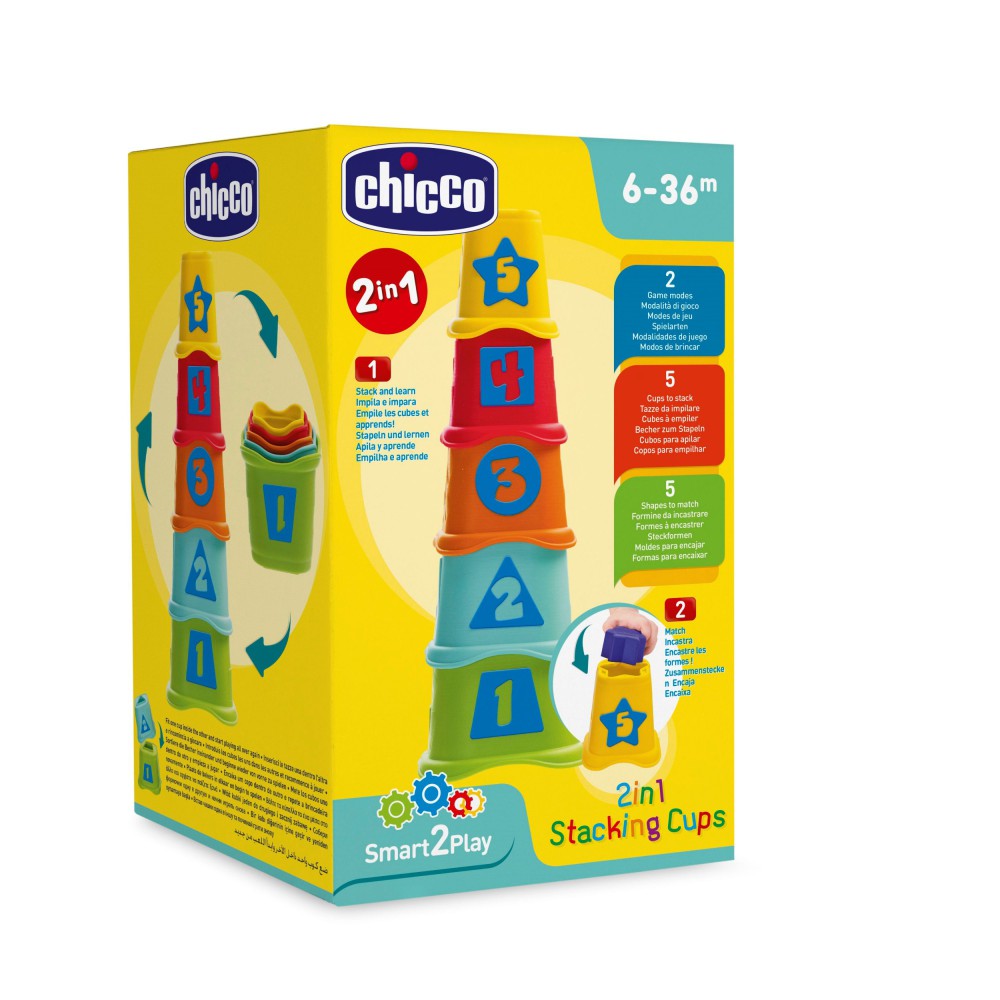 Chicco - Wieża z kubków 2w1 93730