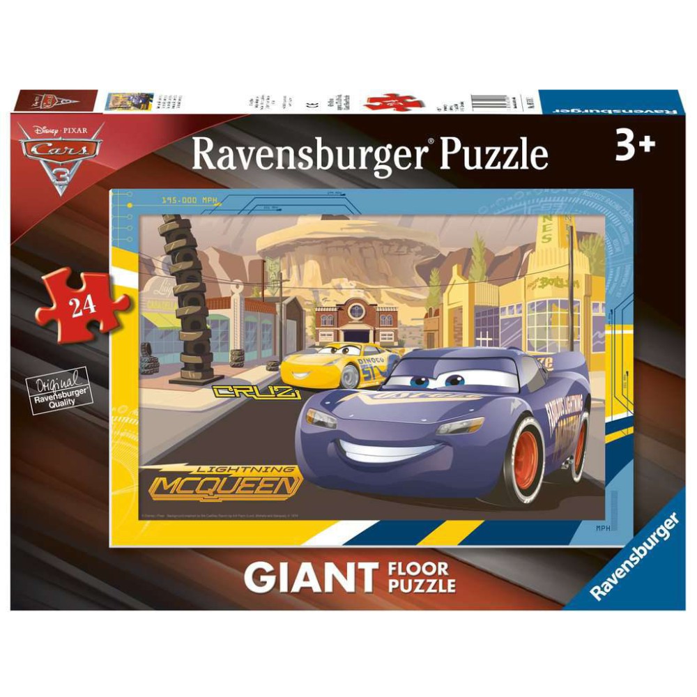 Ravensburger - Auta Puzzle podłogowe McQueen i Cruz 24 elem. 055197