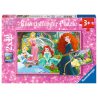 Ravensburger - Puzzle Disney Princess W świecie księżniczek 2 x 12 elem. 076208
