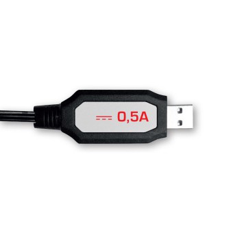 Carrera RC - Kabel do ładowania USB 500mA dla akumulatorów LiFePo4 3,2V 600065