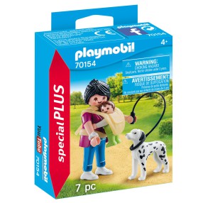 Playmobil - Mama z dzieckiem i psem 70154