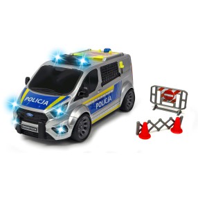 Dickie SOS - Samochód policyjny Ford Transit 1:18 28 cm Światło Dźwięk + Akcesoria 3715013