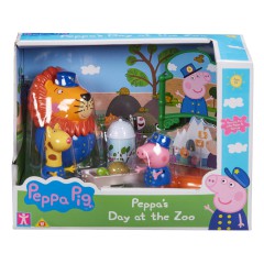 TM Toys Świnka Peppa - Zestaw Dzień w Zoo 3 Figurki + Akcesoria 07173