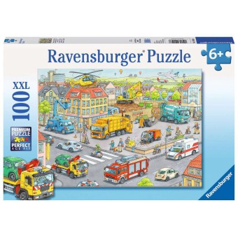 Ravensburger - Puzzle XXL Pojazdy w mieście 100 elem. 105588