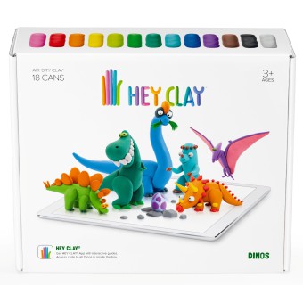 Hey Clay - Masa plastyczna Dinozaury HCLSE006