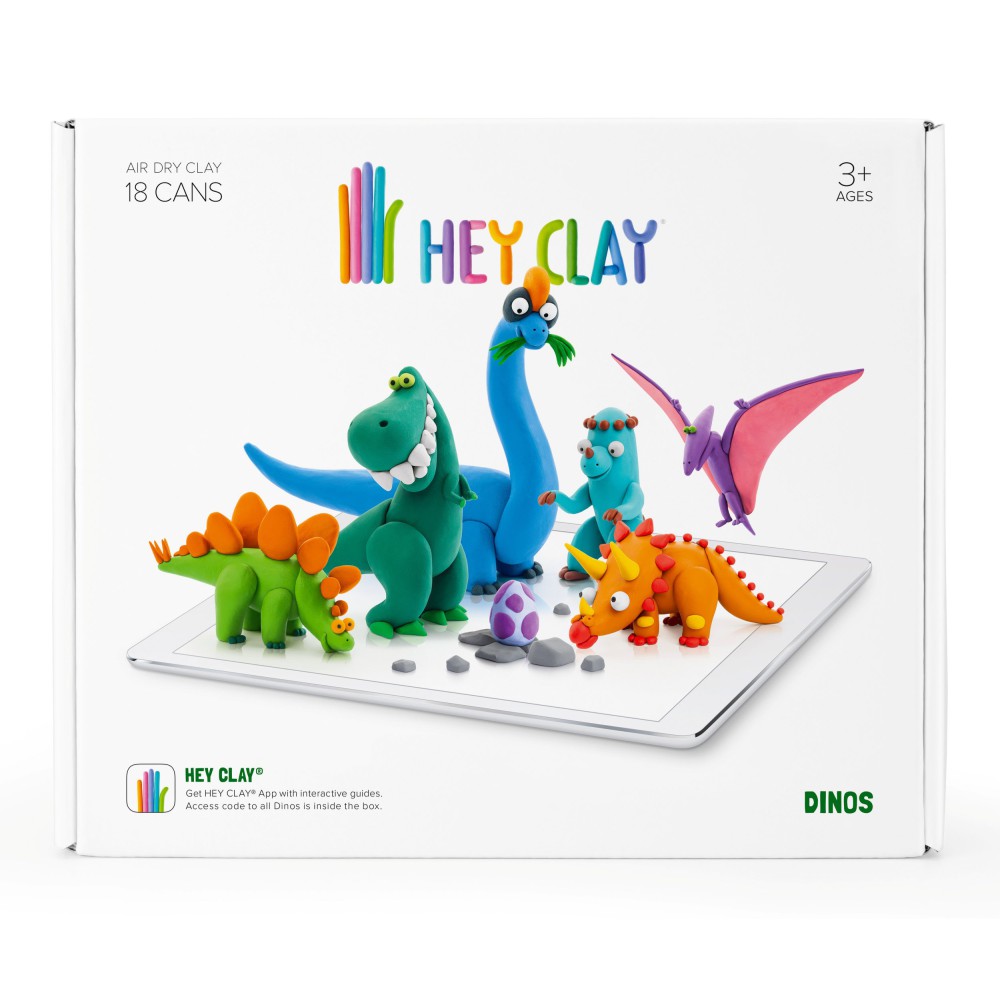 Hey Clay - Masa plastyczna Dinozaury HCLSE006