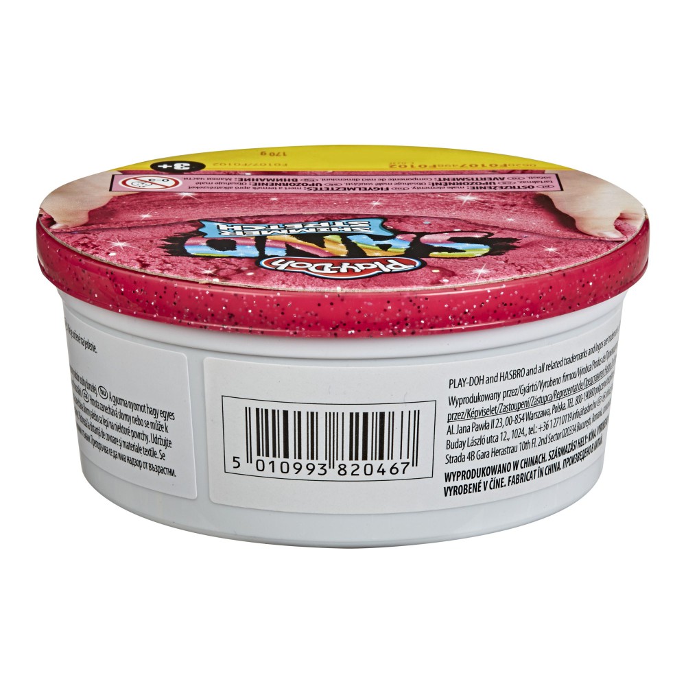 Play-Doh Sand - Piasek Brokatowy Tuba pojedyncza 170g Czerwona F0107