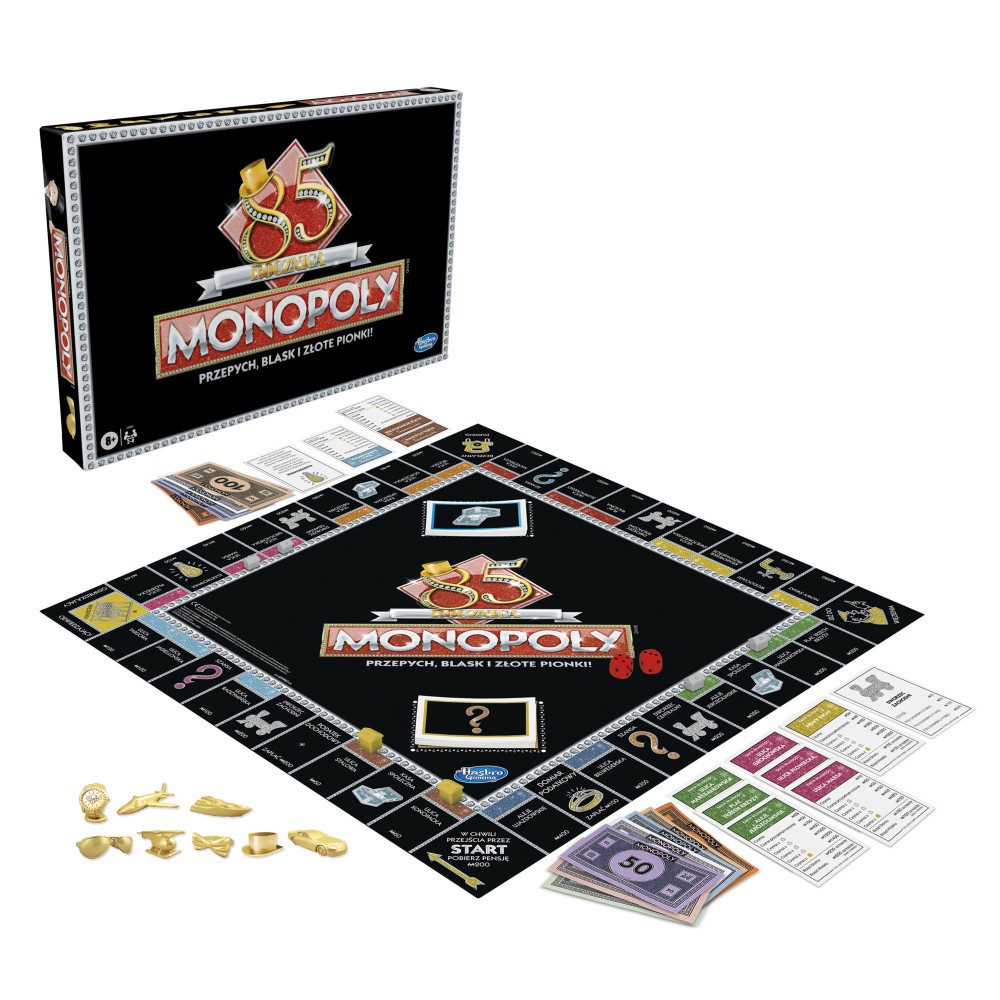 Hasbro - Gra Monopoly Edycja specjalna 85 Rocznica Wersja Polska E9983