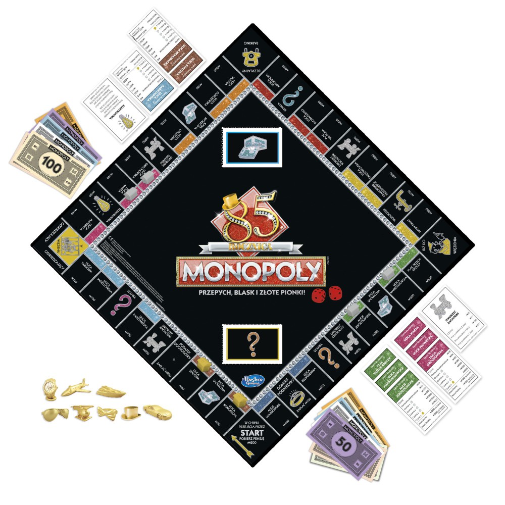 Hasbro - Gra Monopoly Edycja specjalna 85 Rocznica Wersja Polska E9983