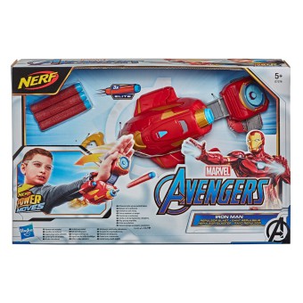 Hasbro Nerf Avengers - Iron Man Rękawica z wyrzutnią Power Moves + 3 strzałki E7376