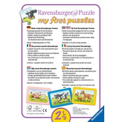 Ravensburger - Moje pierwsze puzzle Zwierzaki 3 x 6 elem. 065714