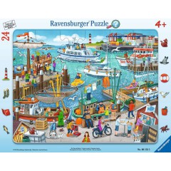 Ravensburger - Puzzle Dzień w porcie 24 elem. 061525