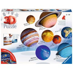 Ravensburger - Puzzle 3D Układ Planet 522 el. 116683