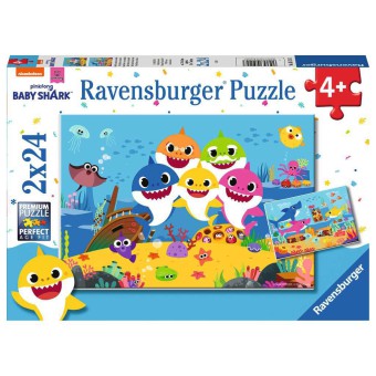Ravensburger - Puzzle Baby shark 2x24 elem. 051243