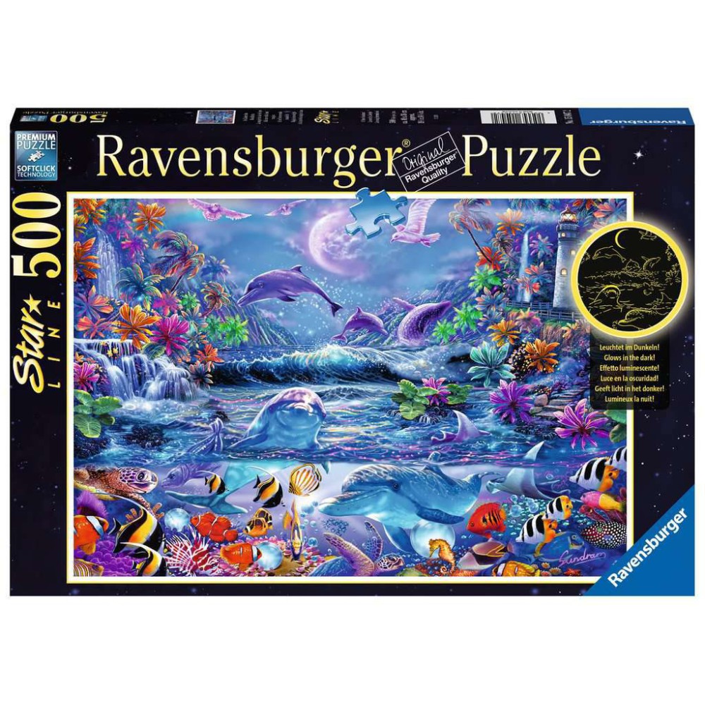 Ravensburger - Puzzle Świecące w ciemności Magiczny świat 500 elem. 150472