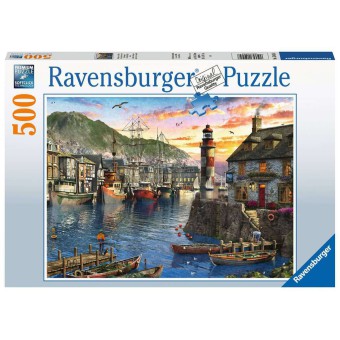 Ravensburger - Puzzle Poranek w porcie 500 elem. 150458