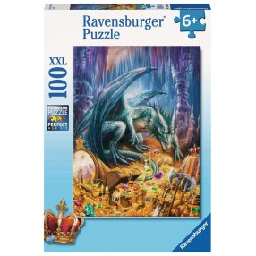 Ravensburger - Puzzle XXL Smok w jaskini 100 elem. 129409