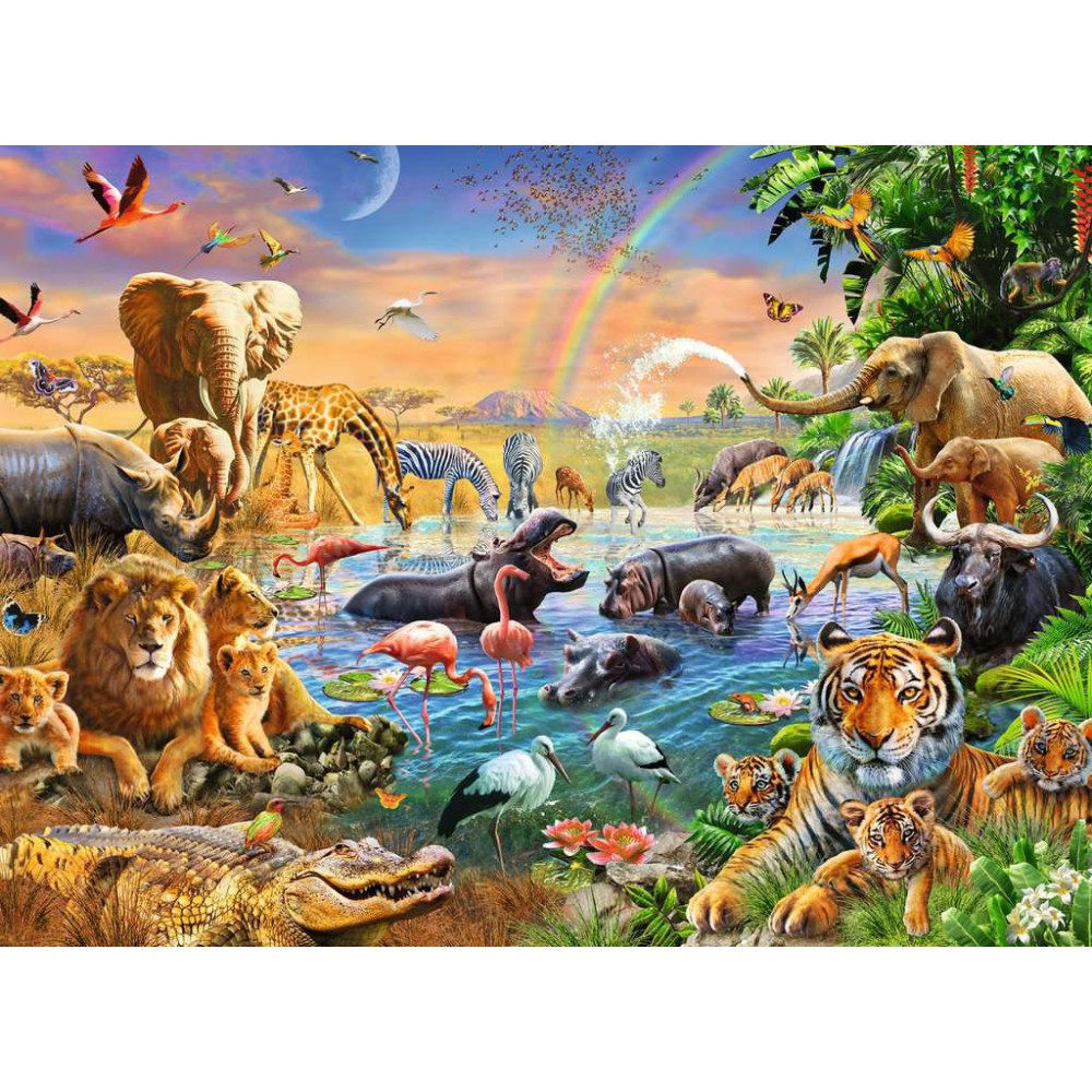 Ravensburger - Puzzle XXL Studnia w dżungli 100 elem. 129102