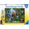 Ravensburger - Puzzle XXL Słonie w dżungli 150 elem. 129010