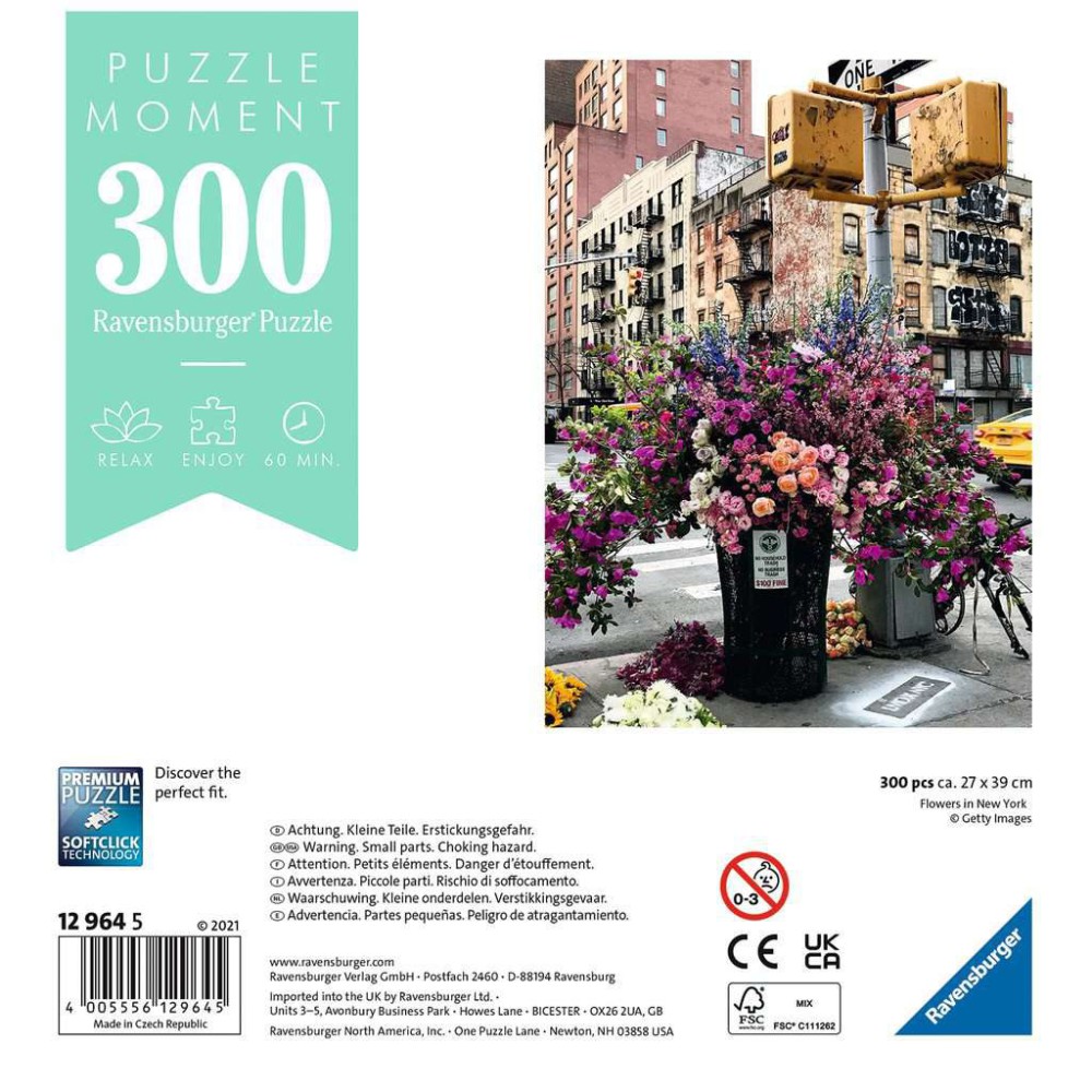 Ravensburger - Puzzle Moment Kwiaty w Nowym Jorku 300 elem. 129645