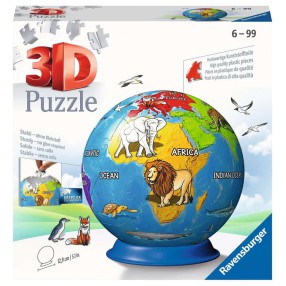 Ravensburger - Puzzle 3D Kula Dziecinny globus 72 elem. 118403